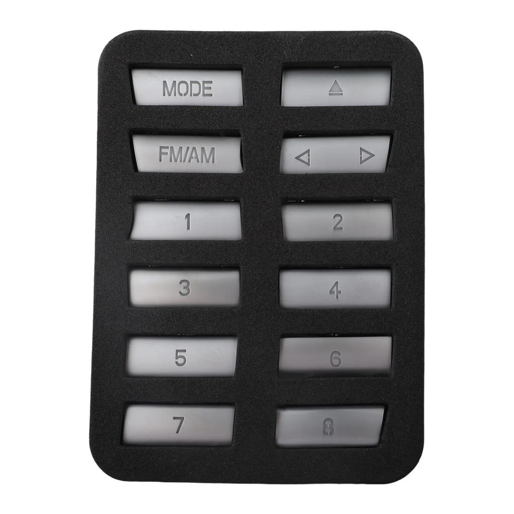 For BMW 5 Series ABS Chrome Trim CD Center Panel Trim Silver Custom Fit For BMW Elegant Silver Finish Long-lasting Performance