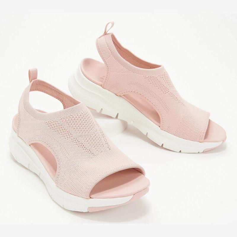 Damenschuhe Sommer Komfort Lässig Sport Sandalen Damen Strand Keilsandalen Damen Plateau Sandalen Römische Sandalen Übergröße