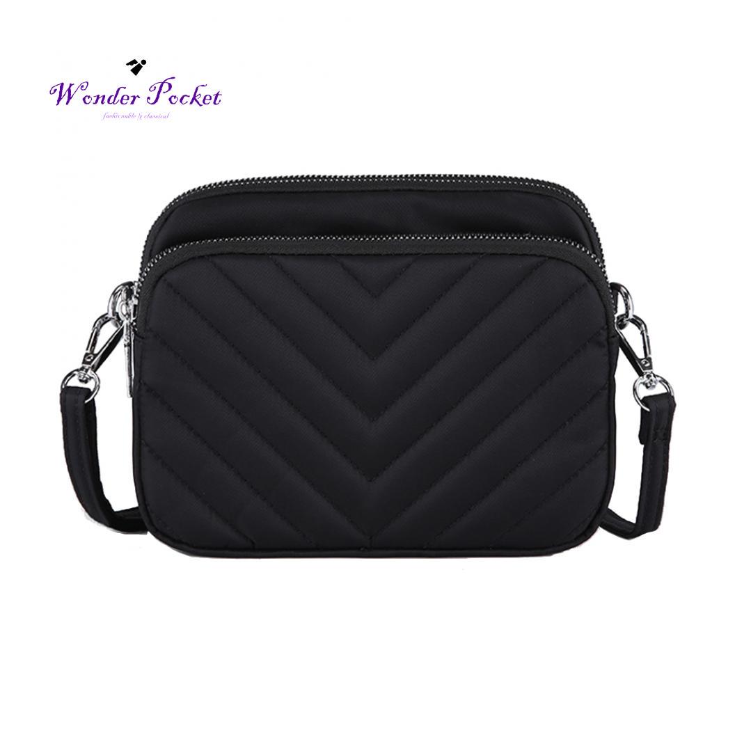 【WONDER WONDER】washing pocket side zipper shoulder bag Buy WP Love Mom Series Fashion Women Lingge Large Capacity