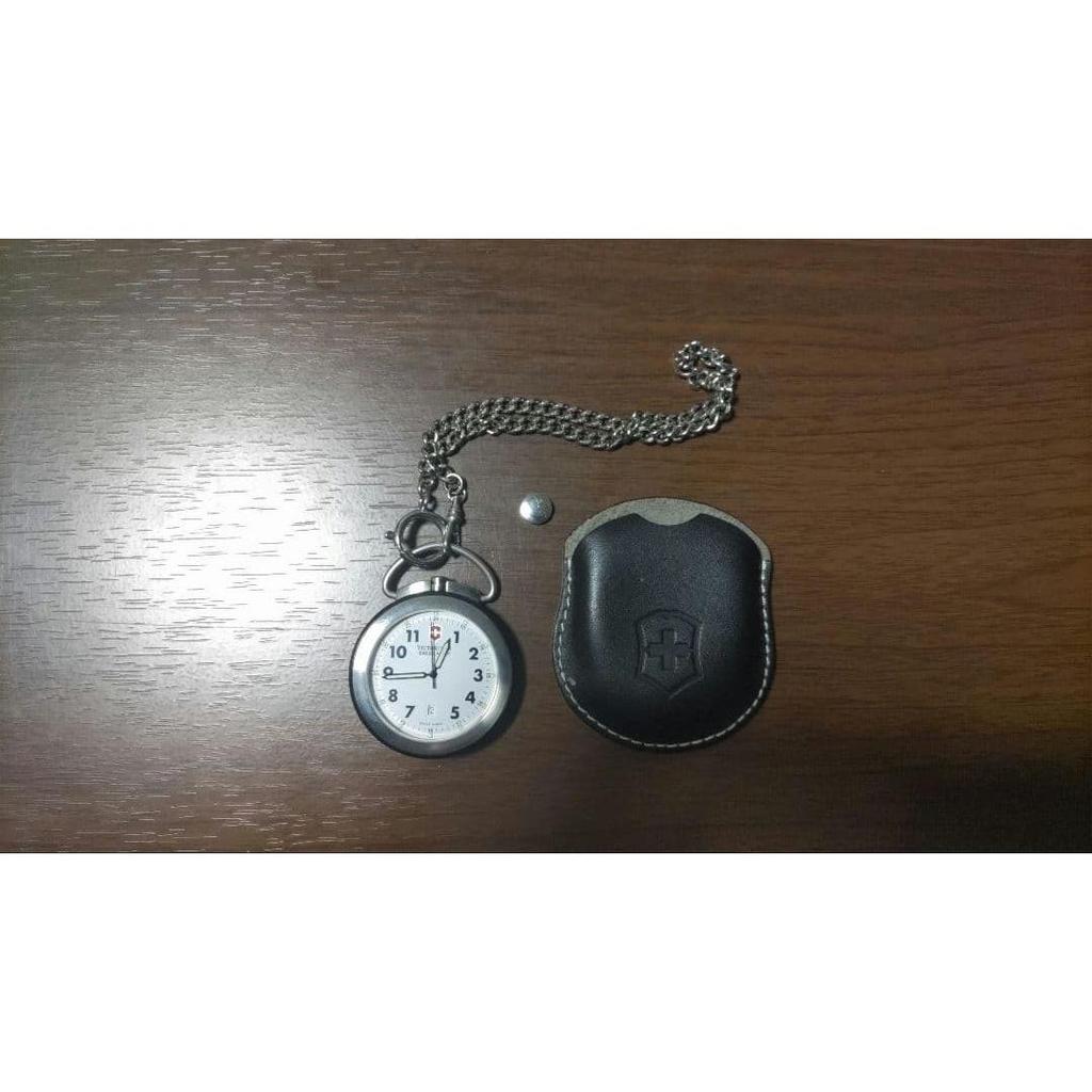Used VICTORINOX Pocket Watch Swiss Army Box with Case