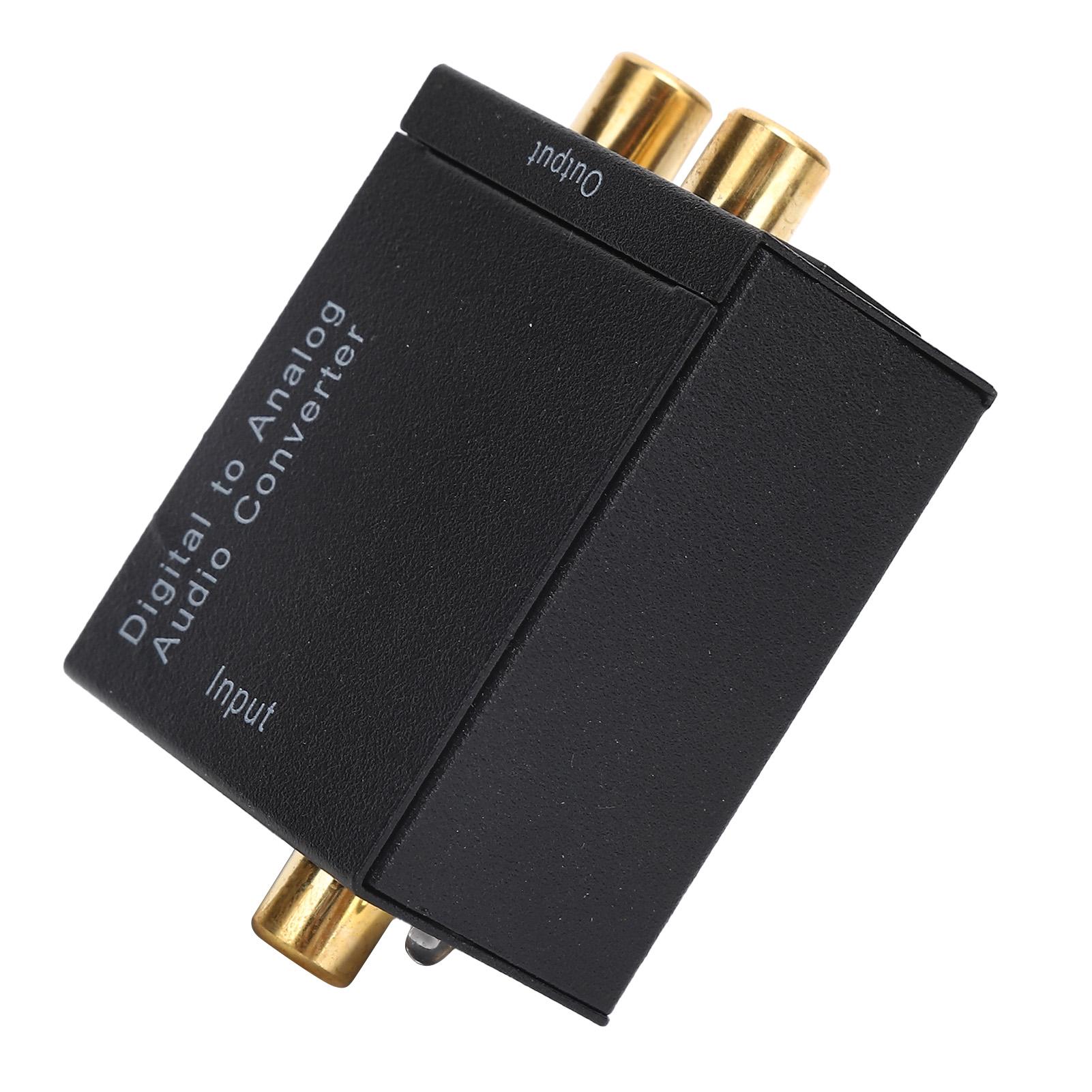 

Цифро-аналоговый аудиоконвертер USB Черный Адаптер из алюминиевого сплава DC 5 В 1 А