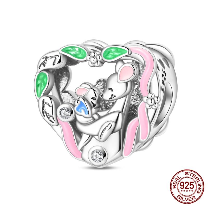 New In Original Charms Copper Love Glow-In-The-Dark Charms Beads Fits 3Mm Original Bracelet For Women Diy Fine Jewelry Gifts