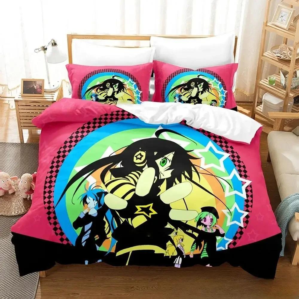 3D Anime Konata Izumi Lucky Star Bettwäsche-Set Bettbezug Bettset Steppdeckenbezug Kissenbezug Steppdecke King Queen Size Jungen Erwachsene
