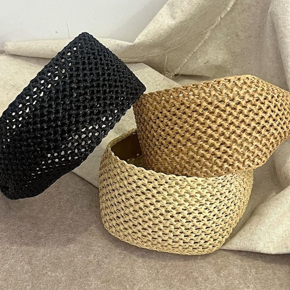Bandeau Cheveux Ajouré Tressage Rotin Accessoires Cheveux Élégant Bandeau Tressage Paille Femme