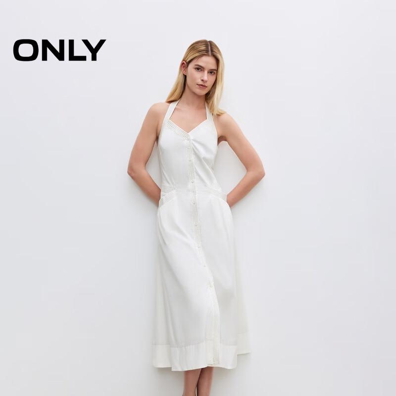 Only 2025 Spring V-Neck Off-Shoulder A-Line Maxi Dress