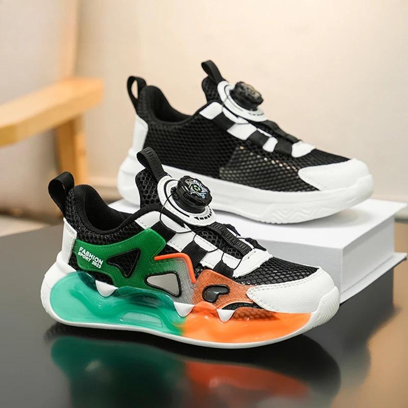 Breathable Mesh Kids Sneakers Lightweight Summer Casual Shoes for Boys School Sports Walking Size 28-39