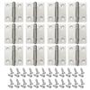 LIKENNY Mini Butt Hinge, Stainless Steel Flat Hinge, Door Hardware Hinge for Cabinets, Furniture Repair, Jewelry Boxes, Hardware, Wooden Boxes, 12-Pie
