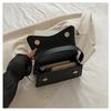 Retro Solid Color Crossbody Bag - Fashionable Simple Design, Commuting Shoulder Handbag, Small Square Shape