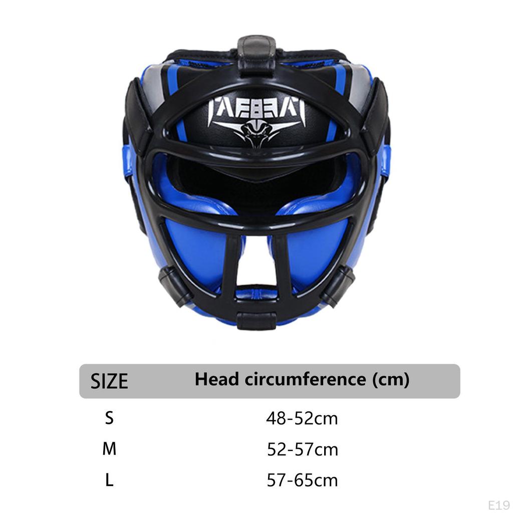 Πυγμαχικό Κάλυμμα Κεφαλής Κάλυψη Προσώπου Αναπνεύσιμο Επαγγελματική Προστασία Μετώπου και Αυτιών Πλήρες