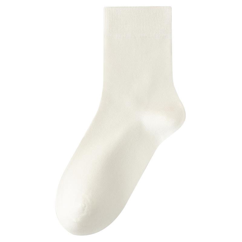 Women's Socks: Mid-calf Socks for Autumn and Winter, Warm and Warming Socks for Spring and Autumn, and Solid-colored Long Socks for Women
