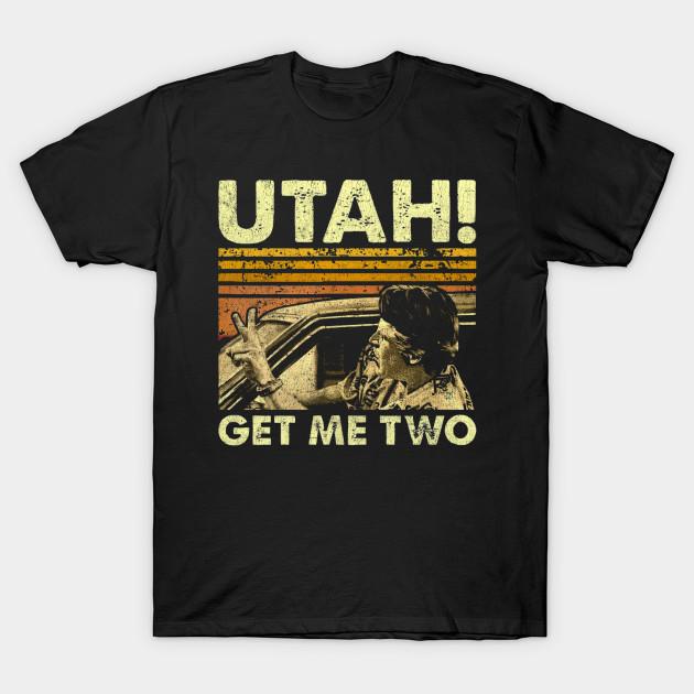 Men Black Print T-shirt Point Break Utah Get Me Two Break Vintage Funny Classic No-Cut Transfer Paper Print Cotton Tshirt 3XL чёрный