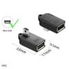 Adapter OTG Micro USB do Transferu Danych Kątowy 90 Stopni Konwerter Mini USB na USB-A Obsługa Ładowania Telefonu Tabletu Plug and Play