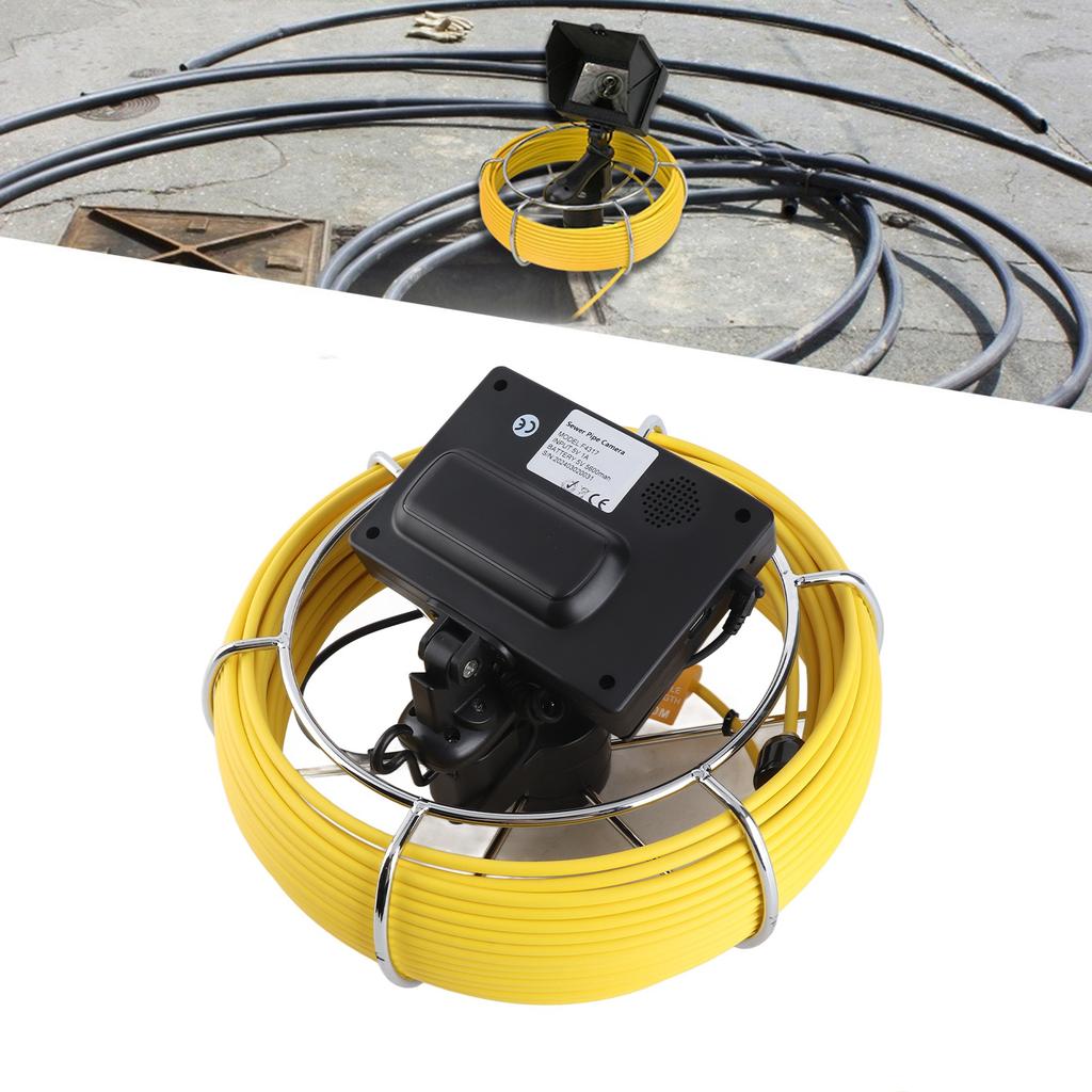 Mini Handheld Pipe Pipeline Inspection Camera Drain Sewer Industrial Endoscope with Monitor 30m