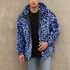 Fashion Warm Winter Jacket Men coat woman Hooded faux Fur Leopard Casual Slim Parka Men's Winter Coat
