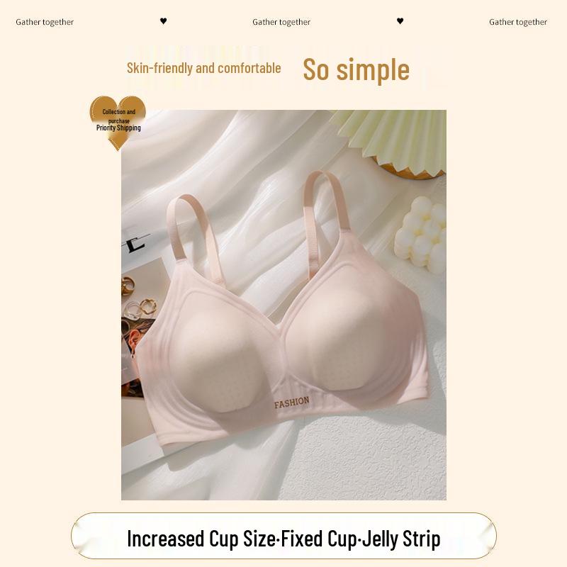 

Бюстгальтер с чашкой в виде кроличьих ушек - Минимизирующий, Боковая поддержка, Предотвращающий провисание, Бесшовный, Легкий, Дышащий для лета XL (38/85) recommended 120-135 jin