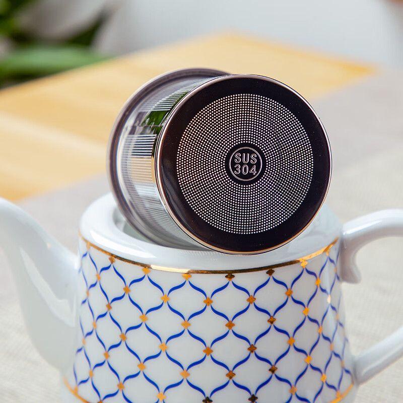 Qianyu Ceramic Teapot with Stainless Steel Infuser