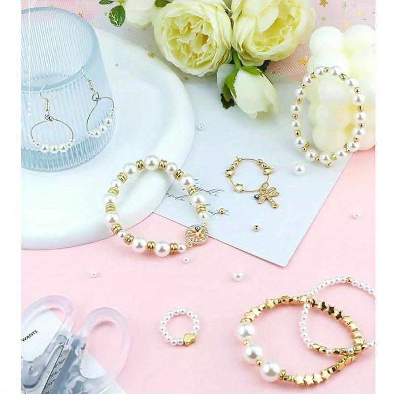 720 Pcs Assorted Beads Kits Spacer Beads Faux Pearl Beads Star Heart Beads