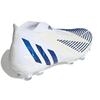 Adidas Predator Edge+ FG Białe Hi-Res Niebieskie Męskie Trampki Cloud-White GV7375