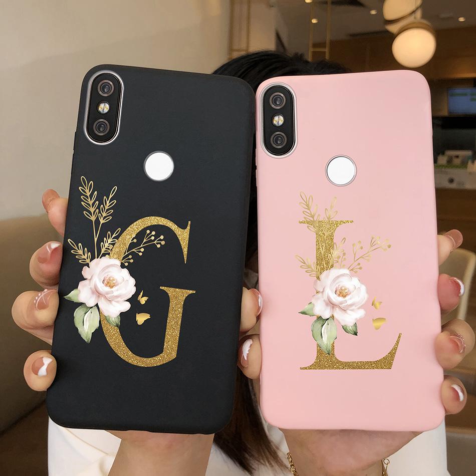 Case For Xiaomi Mi A2 A 2 Lite A1 A 1 MiA2 MiA1 Cute Letters TPU Silicone Bumper Soft Back Cover for Xiaomi Mi 5X 6X Phone Case