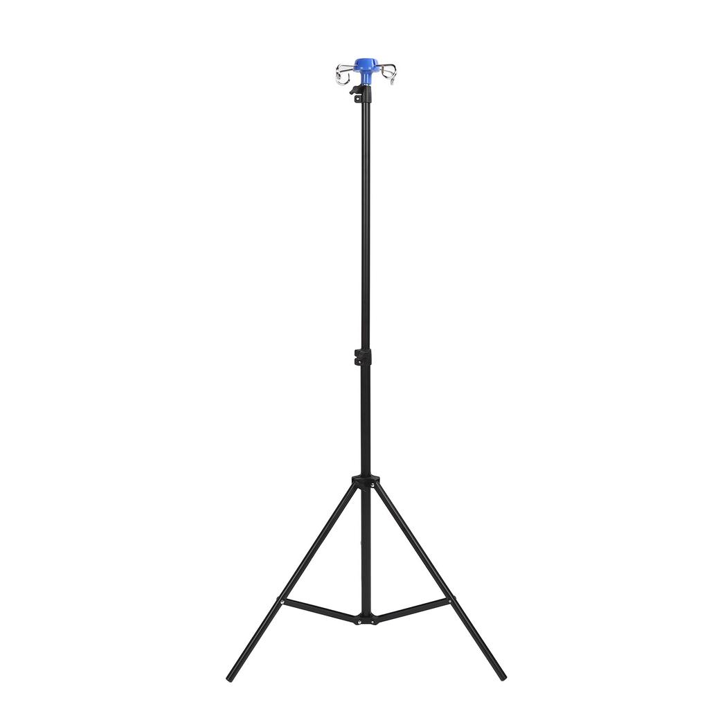 2 Set Portable IV Pole Foldable Retractable Infusion Stand Adjustable Height Stable Aluminum Alloy Stand for Clinic Home Care