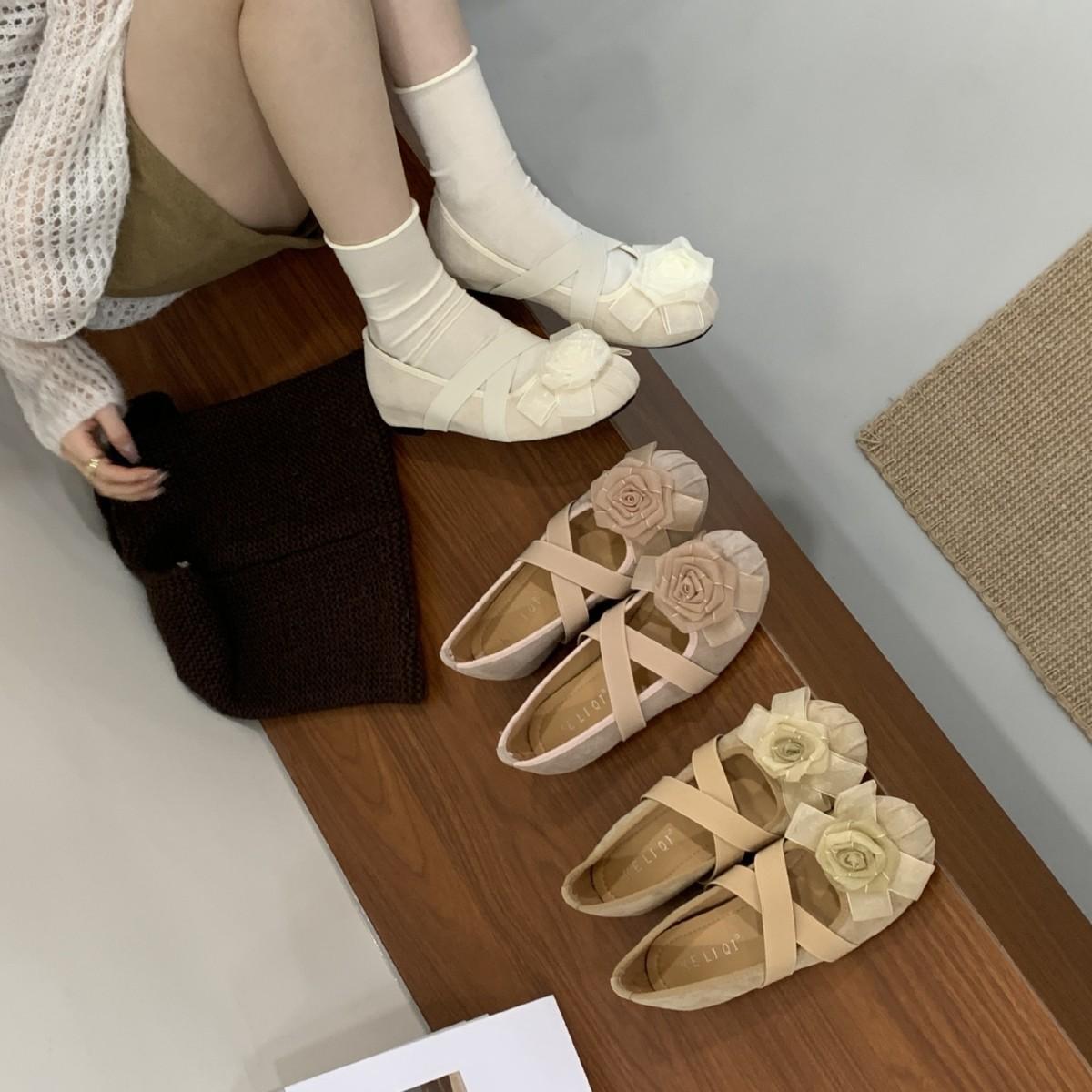 

2025 новые туфли-лодочки Мэри Джейн на танкетке, с круглым носком, бантом, увеличенной внутренней высотой, замшевые, с мелким вырезом, с балетками 39 хаки