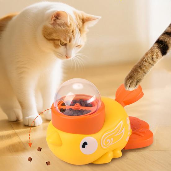 Interactive Dog Treat Dispenser Fun Pet Slow Feeder Puzzle Feeder Duck Design for Dogs Cats Healthy