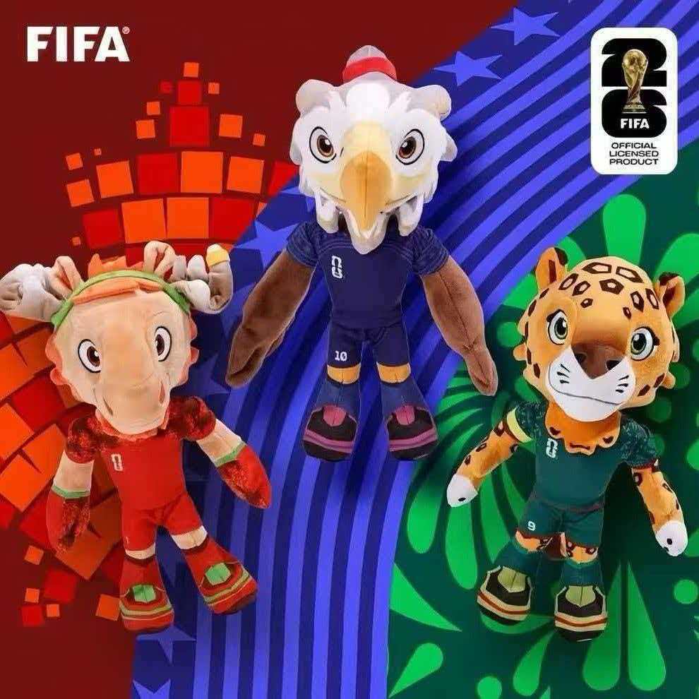 Mascot, Maple, Zayu,Clutch 2026 FIFA World Cup Plush Dolls World Cup Peripheral Toys Hercules Cup