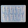 Stereoscopic Design Silicone Nail Mold Nonstick Surface 3D Nail Decoration Mold  Home Manicure