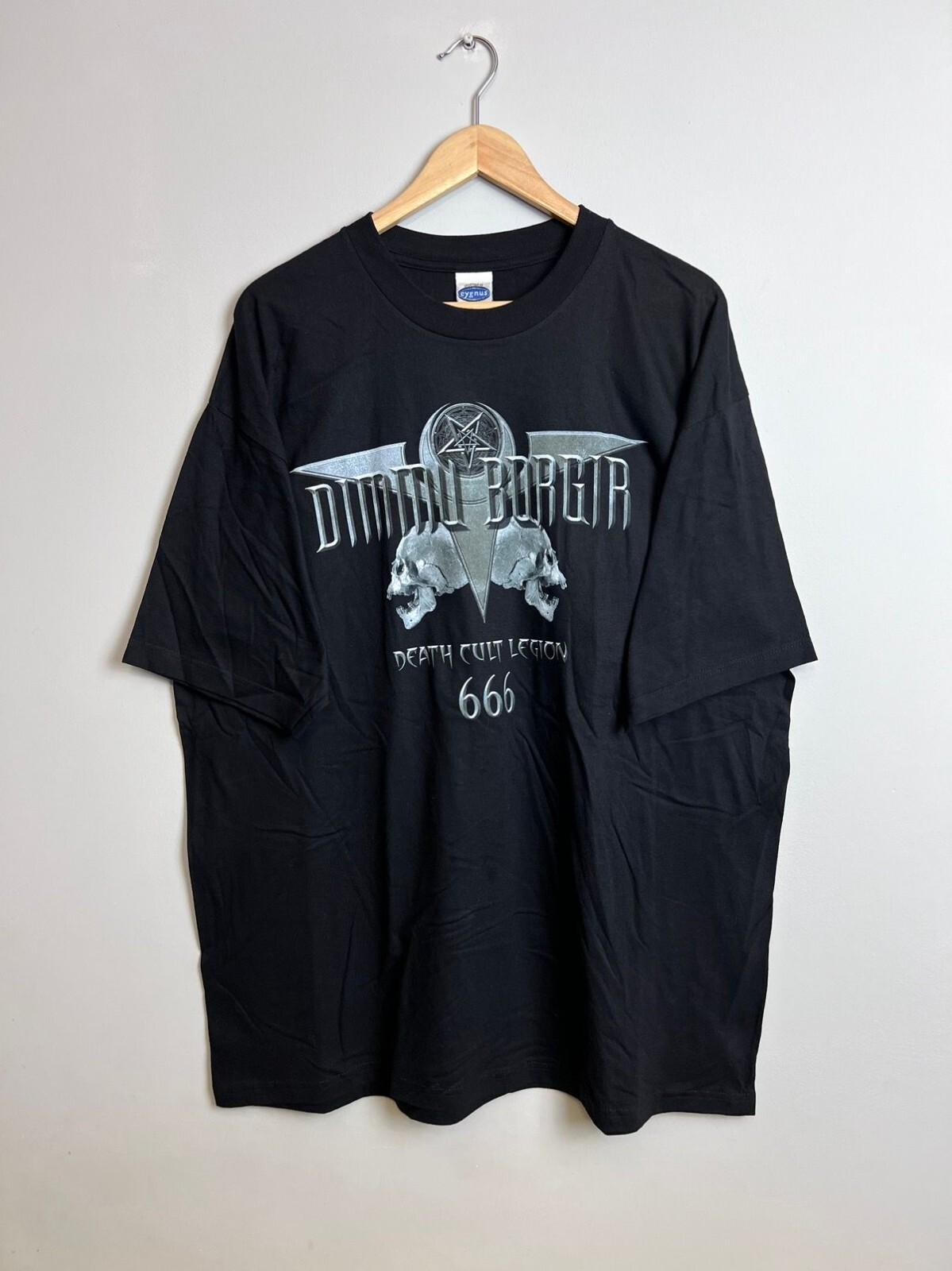 Rare Vintage Dimmu Borgir 00s Metal Band Death Cult Unisex T-Shirt XXXL