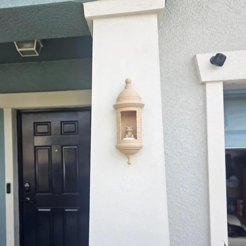 Puerto Rican Garita Wall Coqui Lamp with Sound, Puerto Rican Garita Wall CoquiLamp, Warm Ambient Lighting for Bedroom, Living Room,Patio Lighting