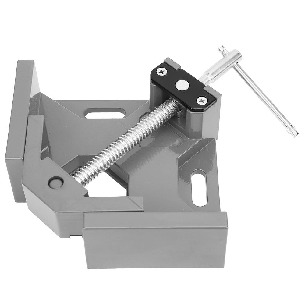 90 Degree Corner Right Angle Clamp T Handle Vice Grip Woodworking Quick Fixture (Red)