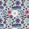 Art Deli Nordic Flower Fabric Wall Art Panel, 57 X 57 Cm
