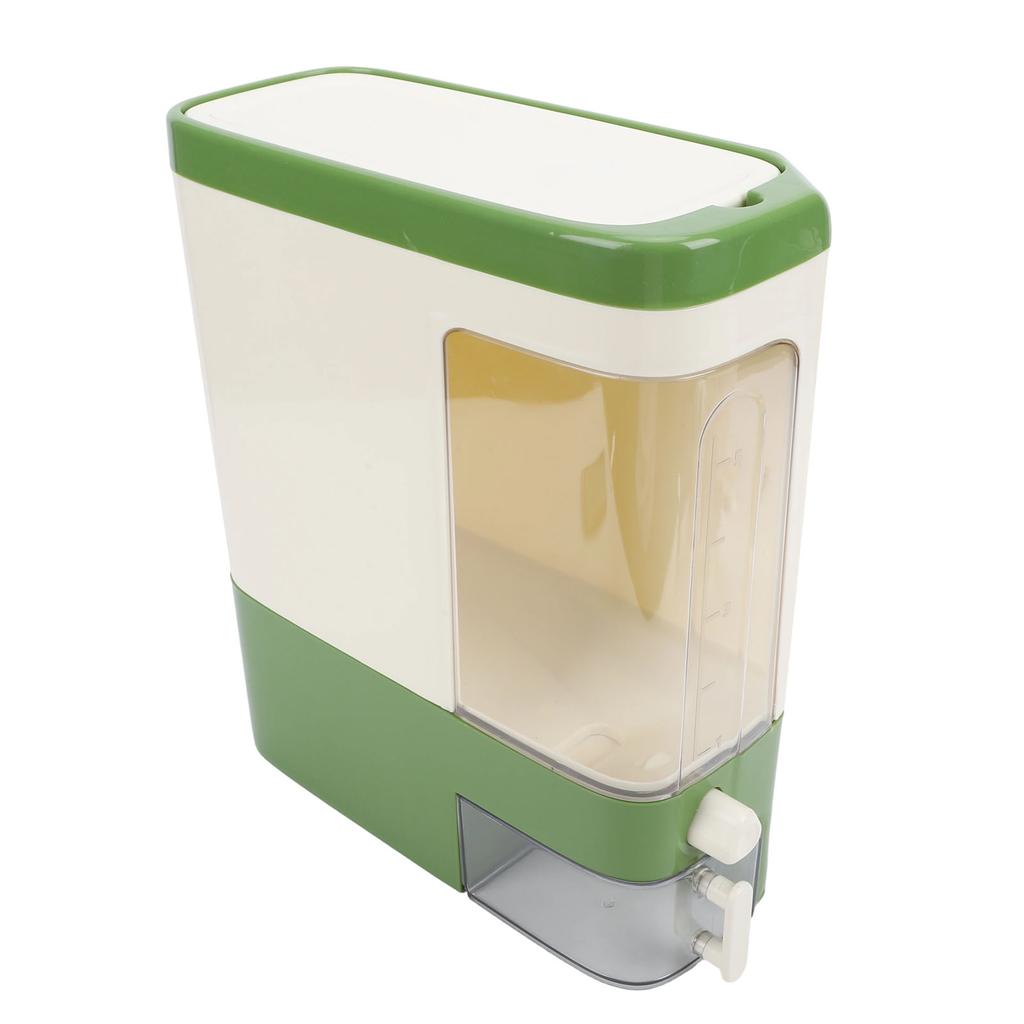 Rice Dispenser Press Type Humidity Proof Slim Rice Storage Container with Cup for Cereal Grain