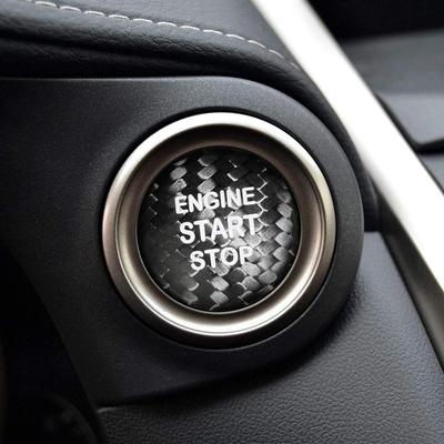 AIRSPEED Carbon Fiber Car Engine Start Button Sticker for Lexus IS250 IS200 IS300 ES350