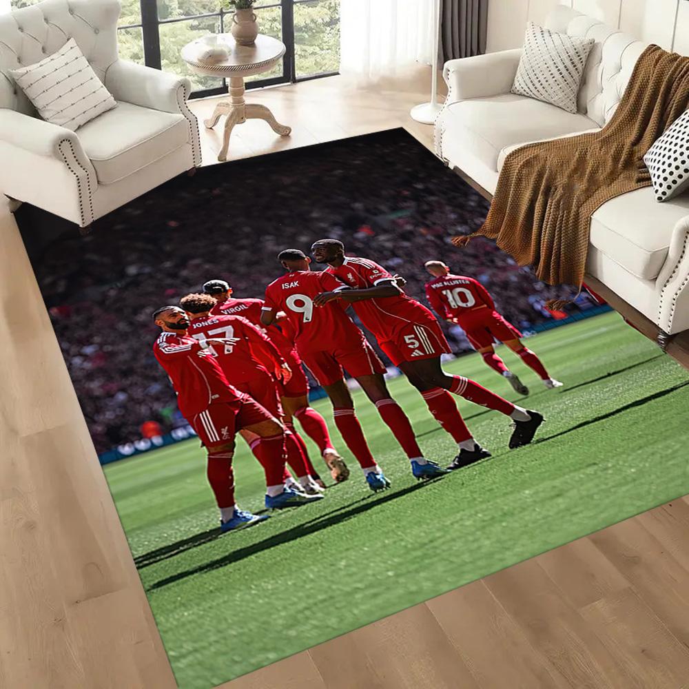 Liverpool Football Club Floor Mat Design For Game Room Hallway Balcony Playrooms Antislip Rug Office Home Decor
