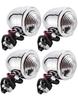 Marosam Motorcycle American Bullet Bullet Turn Signal Harley Set of 4 Silver