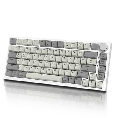 ATTACK SHARK K85 Rapid Trigger Gaming-Tastatur, Magnetschalter, Dichtungsmontage, Hot-Swap-kompatible PBT-Tastenkappen, TKL 82 Tasten mit Knöpfen, Kabelverbindung