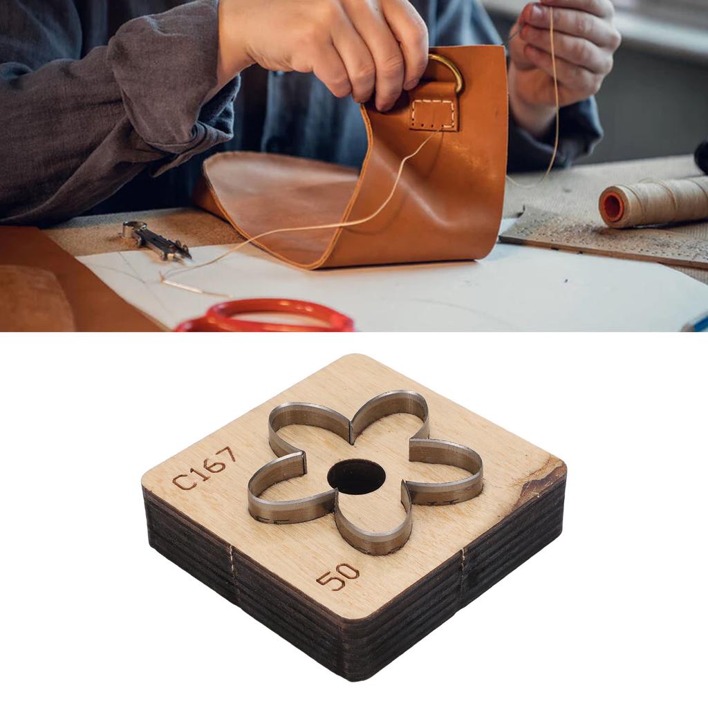 Matriță de tăiat piele în formă de floare Metal Artizanat din piele Artă pe hârtie Cutter Matriță de perforat Instrument de meșteșugărit