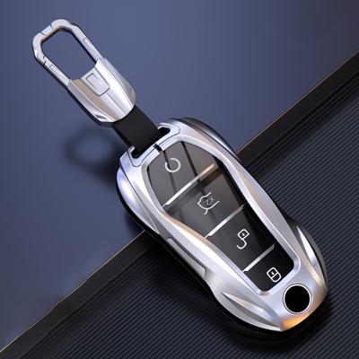 Metal Car Remote Key Cover Case Holder Shell Fob Bag For Byd New Atto 3 Atto 2 Song Pro Shark 6 Dolphin Mini Seal U Sealion 7 Ev