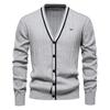 Men's Casual Cardigan Sweaters Slim Fit Long Sleeve V-Neck Cardigans Button-up Knitted Sweater for Men