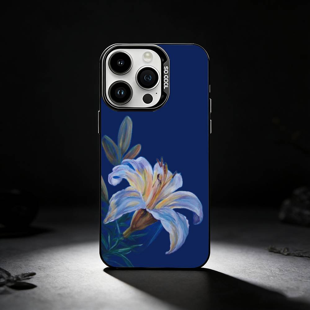 Neon Glow Flowers Phone Case For iPhone 17,16,15,14,13,12,11 Plus,Pro Max,XS,Colored silver phone case iPhone17
