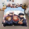 Ujutsu Kaisen Satoru Gojo Bedding Set 3D Anime Satoru Gojo Christmas Gift King Twin Double Child Duvet Cover Set