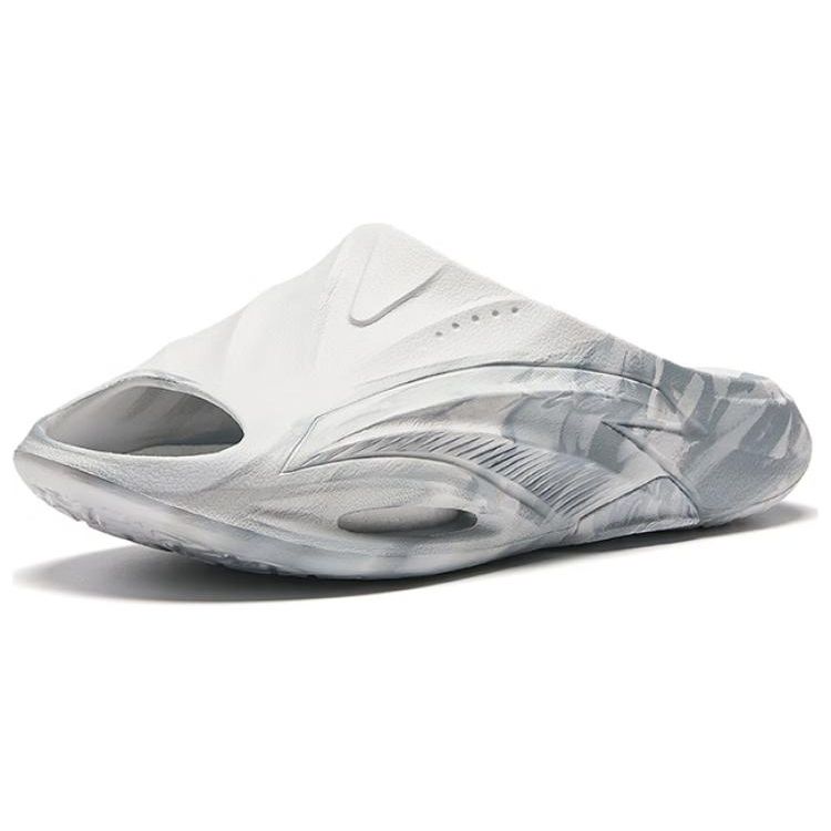Anta Nitrogen Bubble Nitrogen Technology Cement Nemesis Basketball Slide Men Footwear Gray White 912521802F-2