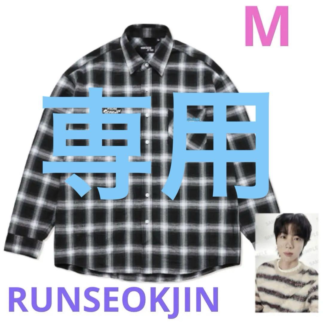 

[ВЖИВАНИЙ] BTS RUNSEOKJIN Сорочка в клітинку, Розмір M