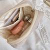 Mini Cute Square Cosmetic Bag Women Portable Earphones Lipstick Cosmetics Storage Pouch Small Makeup Zipper Bags