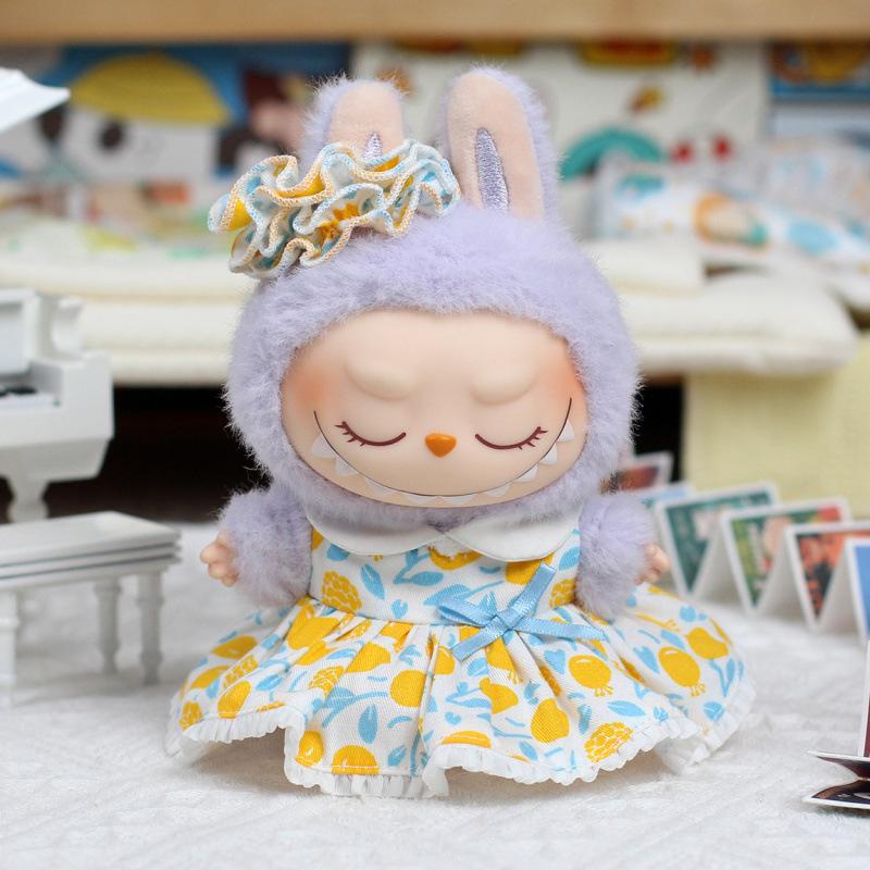 New Labubu Universal Doll Clothes Pendant Spring Blossom Series Doll Skirt
