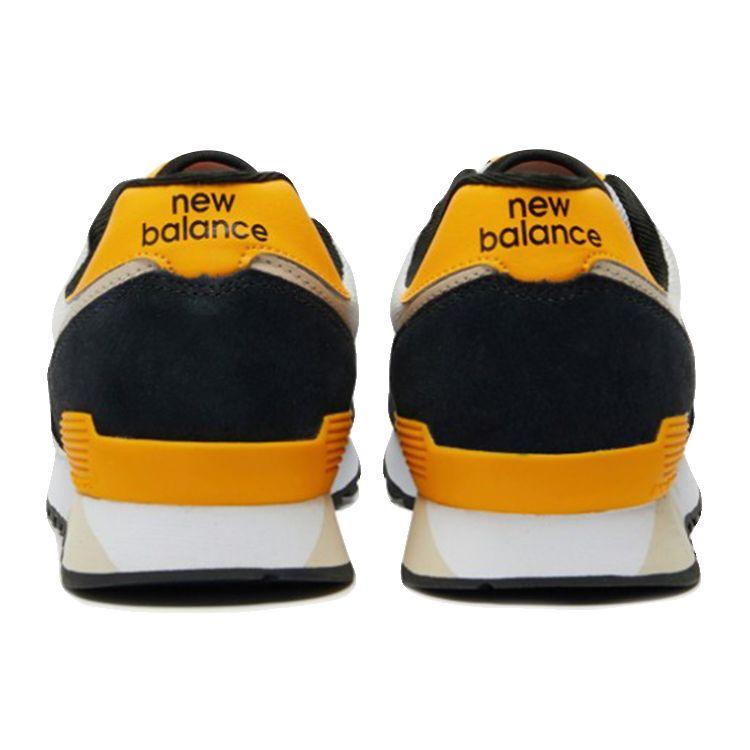 New Balance Nb 446 Comfortable Trendy Low-Top Marathon Running Shoes Unisex Sneaker Black White Yellow U446GB1