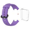 For Redmi Watch 2 Lite Silicone Strap+Case Watchband With Black/Same Color Buckle Wristband and Transparent Watch Shell