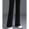 Autumn and Winter New Wide Leg Pants Fleece-lined Thickened Casual Trousers