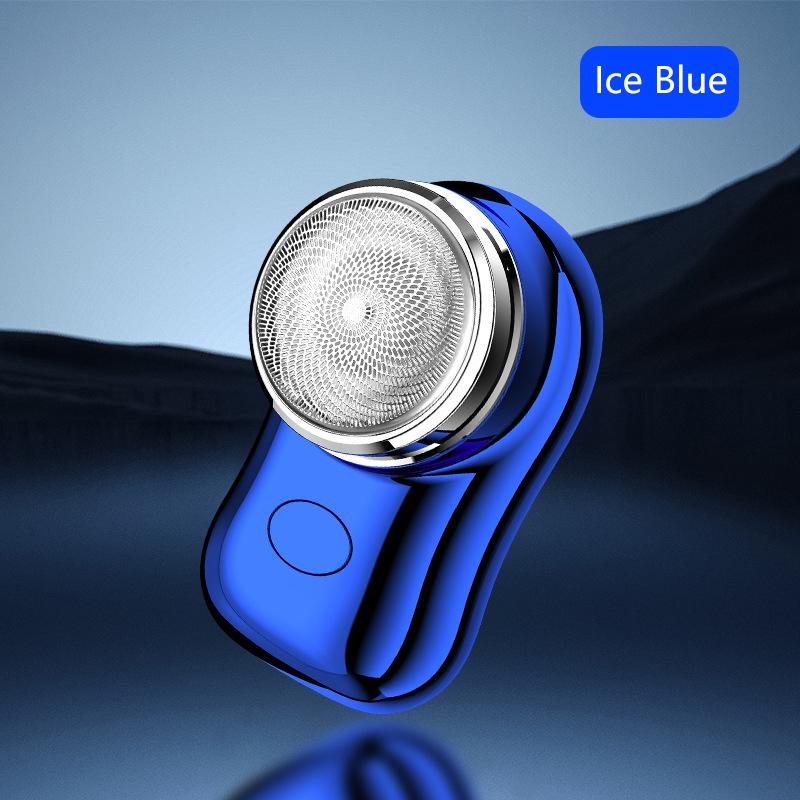 1Pc Mini Shaver For Men Travel Pocket Size Electric Shaving Washable Rechargeable Cordless Trimmer Knives Face Beard Razor
